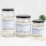 Банка для сыпучих продуктов "Незабудки", 475 мл  - фото 3