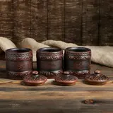 Набор для специй "Соль, сахар, мед" 3 предмета, 0,7 л  - фото 2