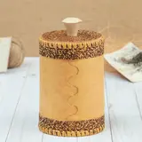 Туес «Ромашковое поле», шитый, 17,5×10, береста  - фото 3