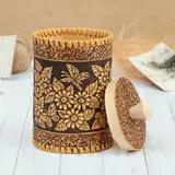 Туес «Ромашковое поле», шитый, 17,5×10, береста  - фото 4