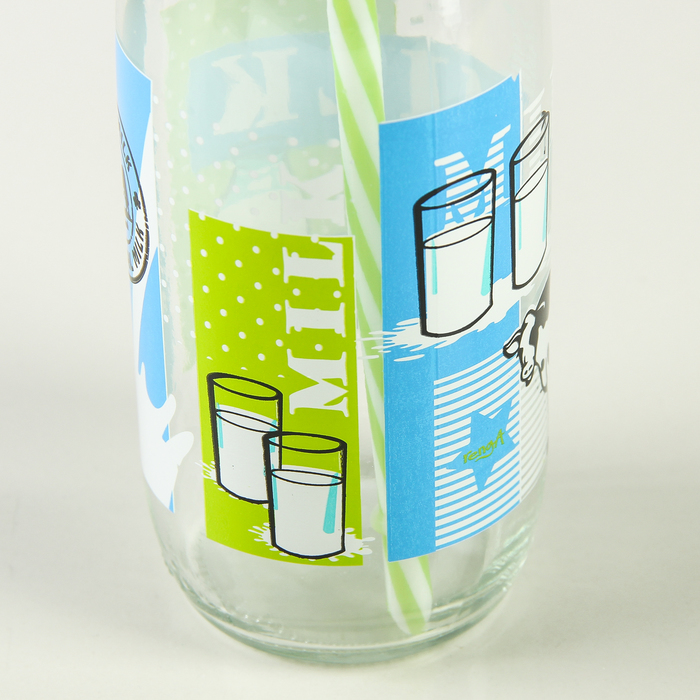 Бутылка 500 мл "Молочный путь", с трубочкой, рисунок МИКС 