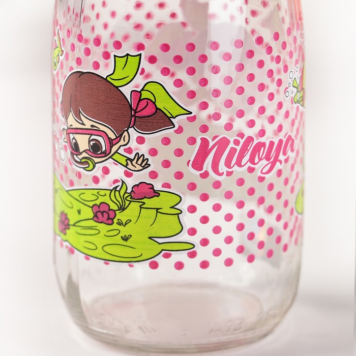 Бутылка 250 мл "Николь Милк", рисунок и цвета МИКС 