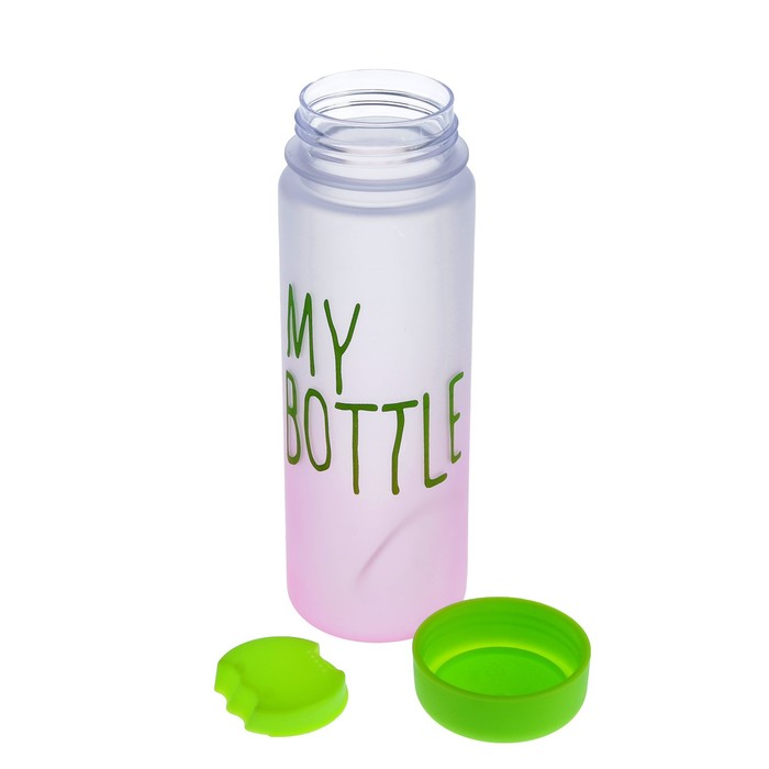 Бутылка для воды "My bottle" с винтовой крышкой, 500 мл, градиент, микс, 6х19 см 