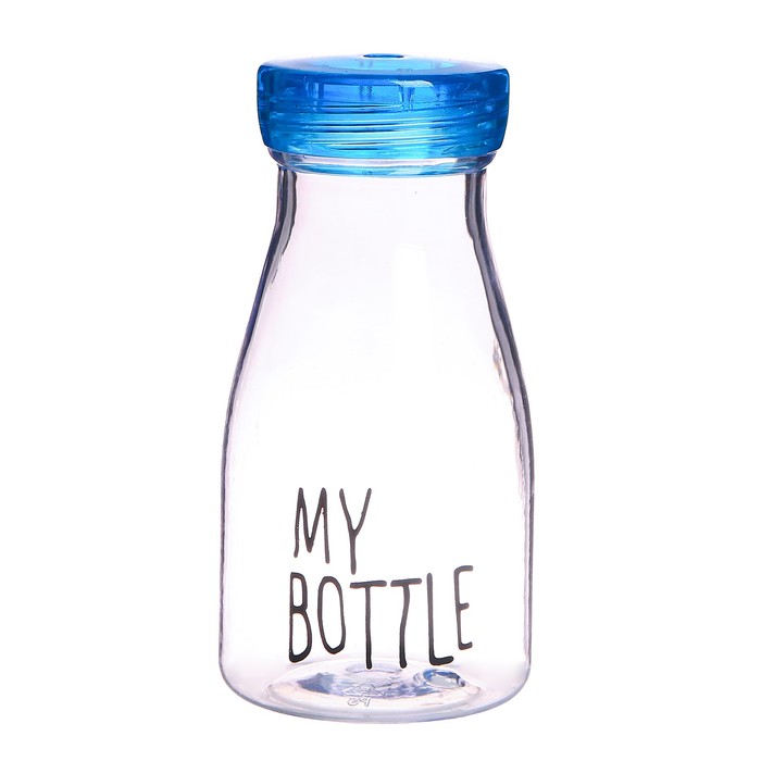 Бутылка для воды 380 мл My bottle, спортивная, прозрачная, микс, 7х14.5см 