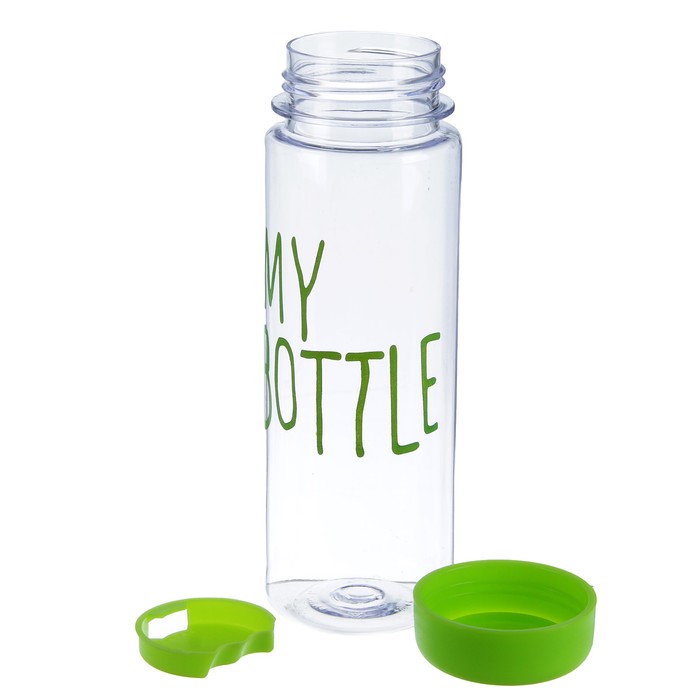 Бутылка для воды "My bottle" с винтовой крышкой, 500 мл, в мешке, микс, 6х19 см 