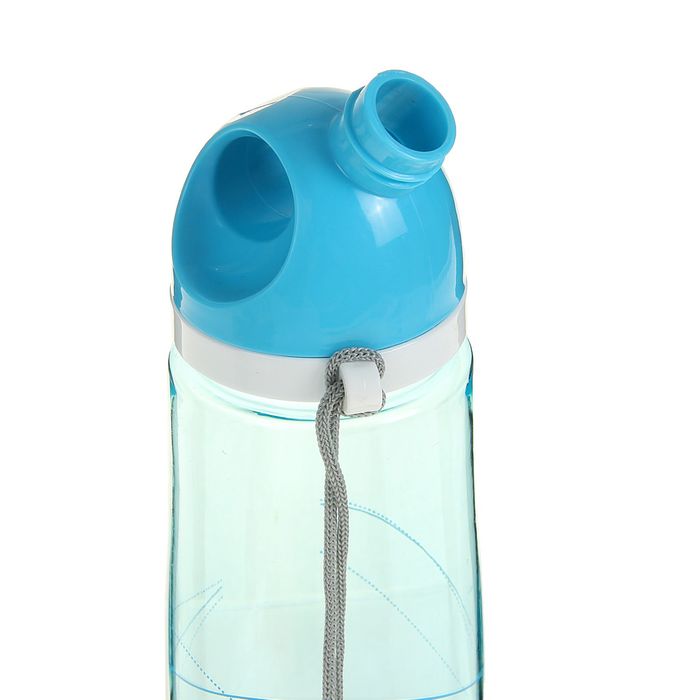 Бутылка для воды 500 мл, поильник в крышке винтовой, микс, 7х23 см 