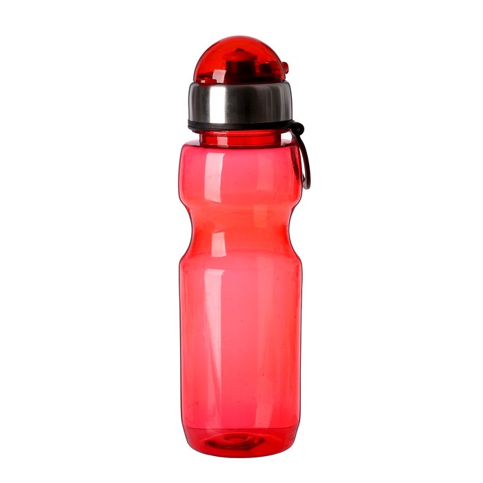 Бутылка для воды 780 мл, с соской и крышкой, микс, 6.5х24.5 см 