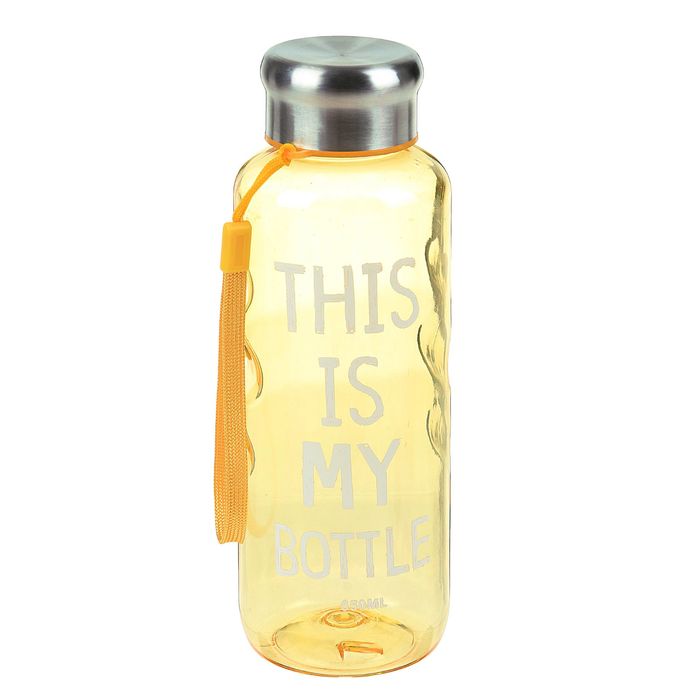 Бутылка для воды "This is my bottle", 650 мл, питьевая, микс, 7.5х21 см 