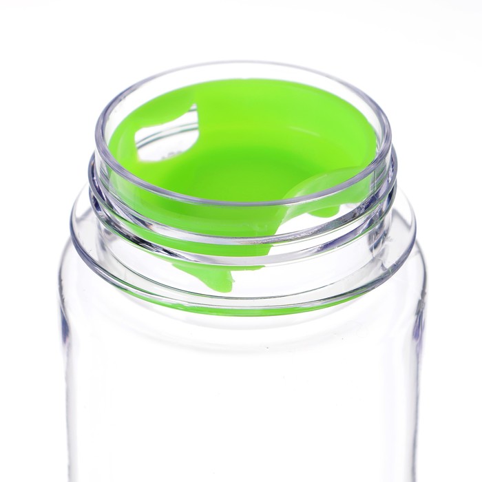 Бутылка для воды "My bottle" с винтовой крышкой, 500 мл, в чехле, зелёная, 6.5х6.5х19 см 