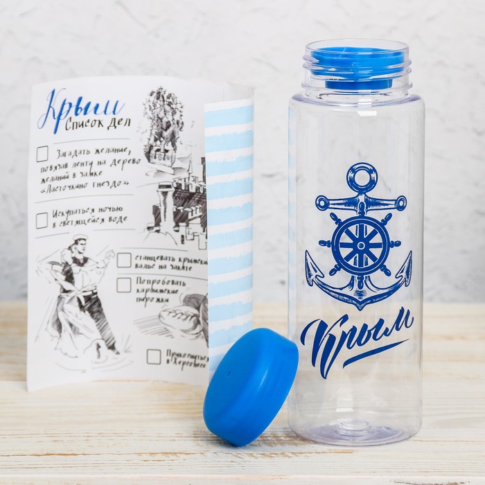 Бутылка для воды «Крым. Якорь», 500 мл 