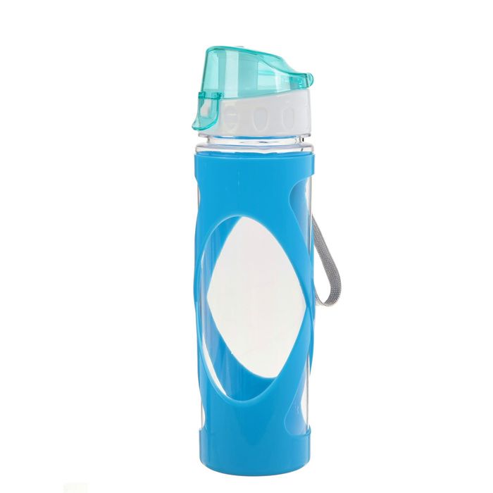 Бутылка для воды "Перекрёсток" 600 мл, микс, 6.5х24 см 