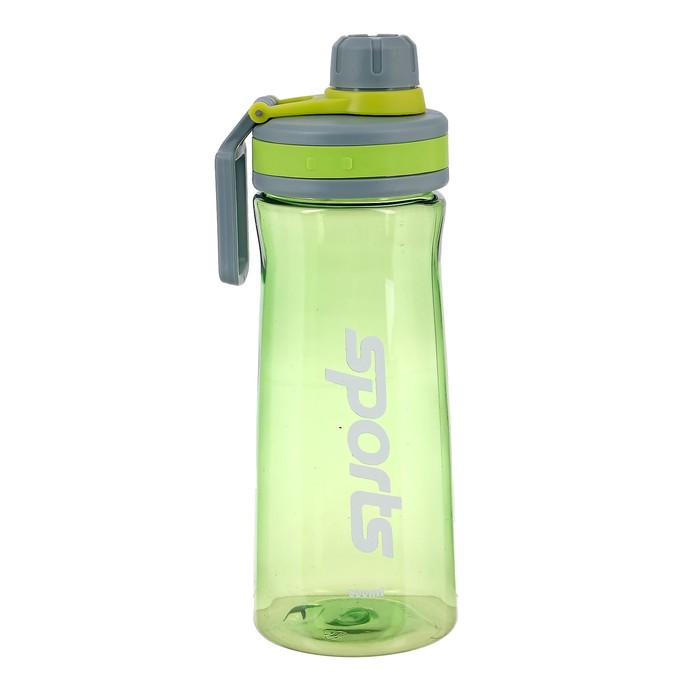 Бутылка для воды "Sports", 800 мл, прозрачная, микс, 8х9х24 см 