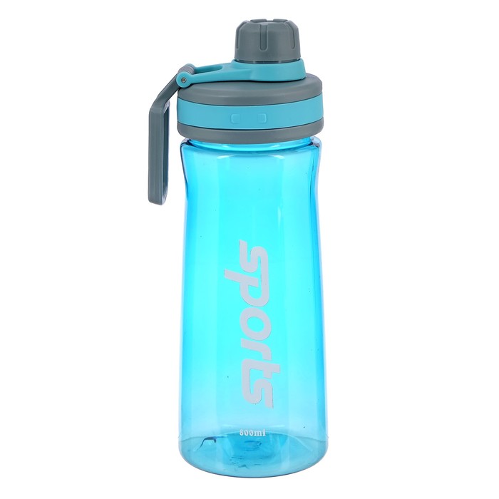 Бутылка для воды "Sports", 800 мл, прозрачная, микс, 8х9х24 см 