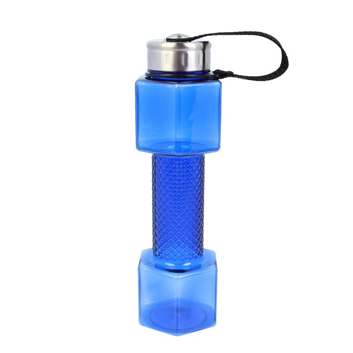 Бутылка для воды "Гантель", 700 мл, спортивная, 25.5 × 7 см, МИКС 