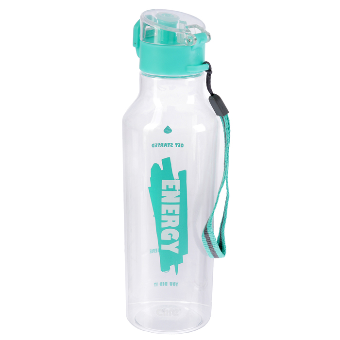 Бутылка для воды "Море, солнце, пляж", 680 мл, микс, 6.5х6.5х24 см 