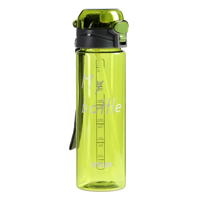 Бутылка для воды "My bottle", 800 мл, клик, крышка с поильником, микс, 7х25 см 