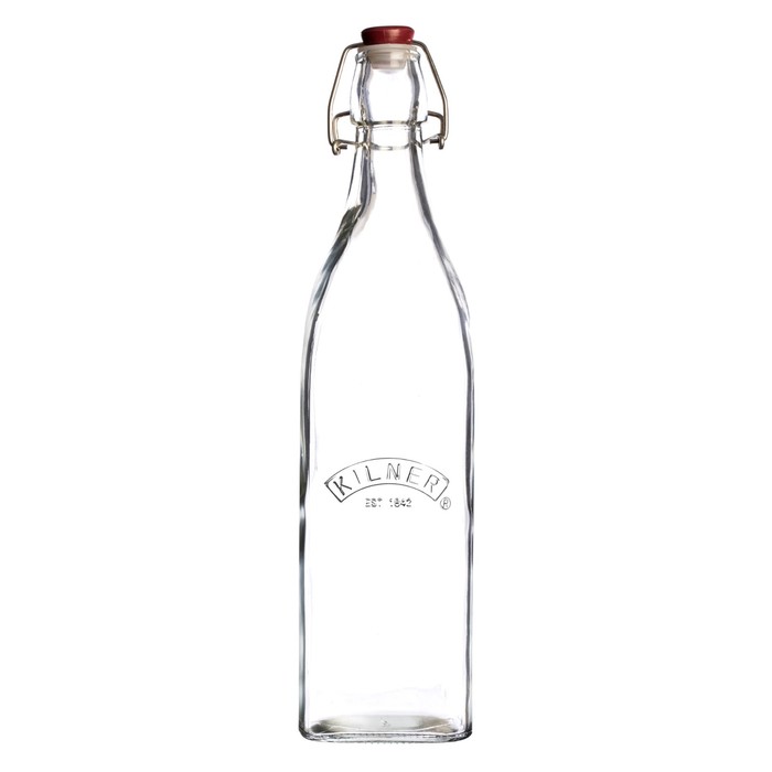 Бутылка Kilner Clip Top, квадратная, 1 л 