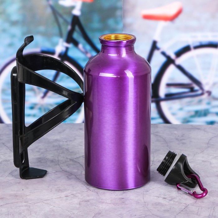 Бутылка для воды «I want», с велосипедным держателем, 400 мл 