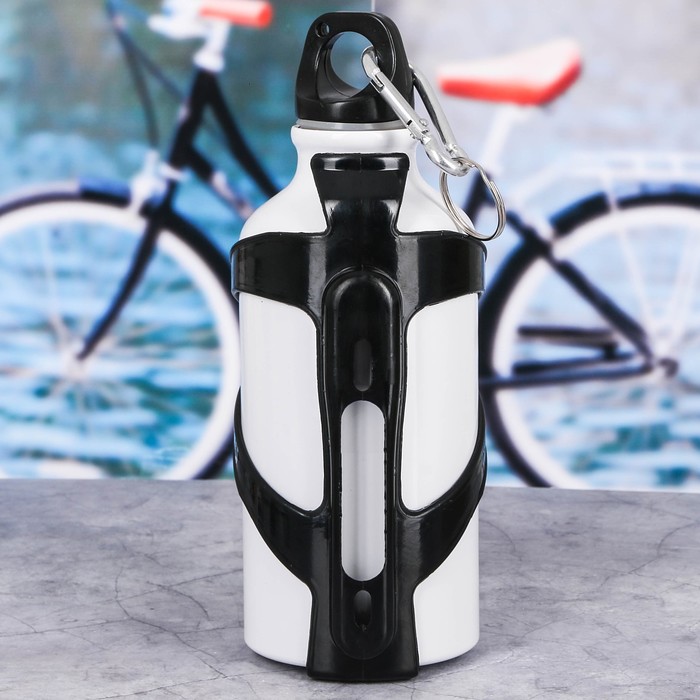 Бутылка для воды «Шоссе», с велосипедным держателем, 400 мл 