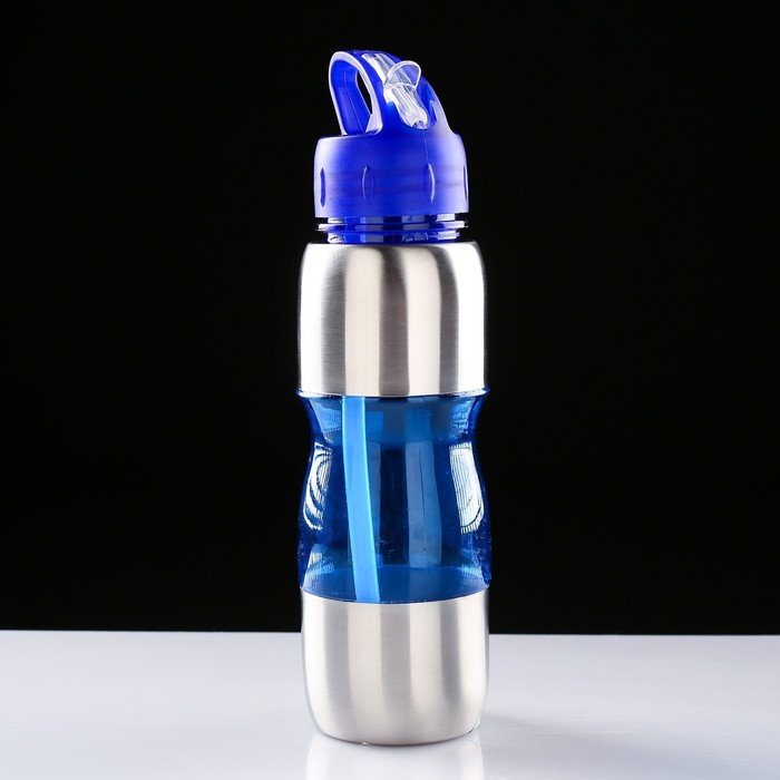 Бутылка для воды "Альби" 650 мл велосипедная, микс, 7х26 см 