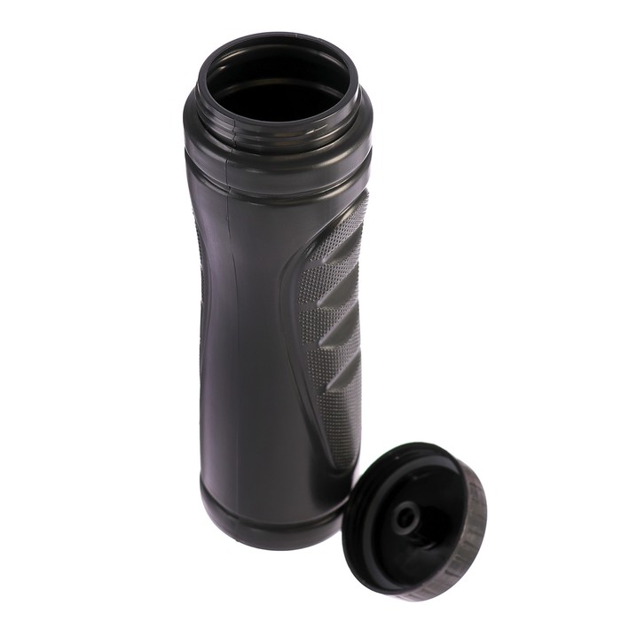 Бутылка для воды 700 мл «Классика», велосипедная, пластик HDPE, черная, 7.5х25.5 см 