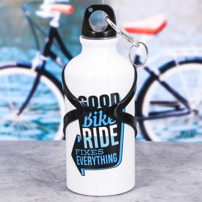 Бутылка для воды «Good bikeм, с велосипедным держателем, 400 мл 