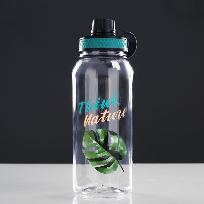 Бутылка для воды 1300 мл "Think Nature", с соской, микс, 10х12х25 см 