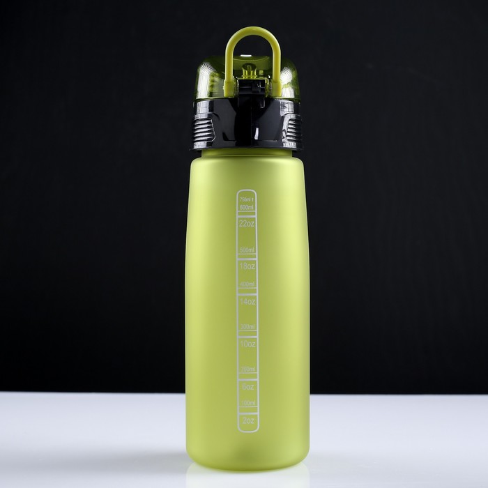 Бутылка для воды 850 мл, спортивная, матовая, микс, 7.5х25 см 