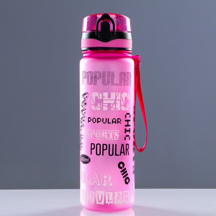 Бутылка для воды "Popular sports" с ситом для фруктов, микс, 23х6 см 