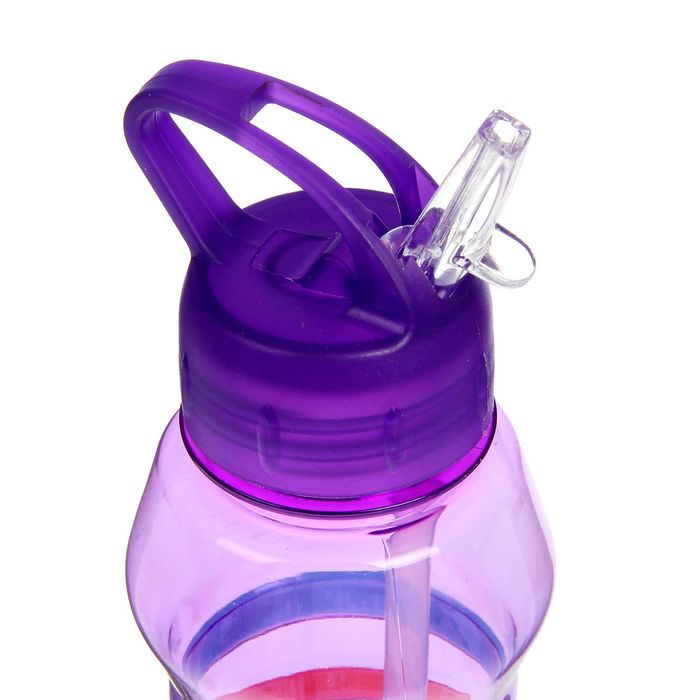 Фляжка-бутылка для воды "Три полоски", 750 мл, фиолетовая 