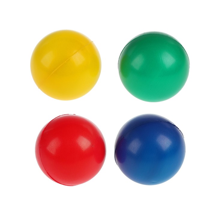 Мяч мягкий "Однотонный" 6,3 см, цвета МИКС 