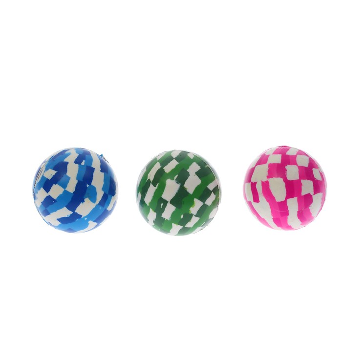 Мяч каучук "Цветной" 4 см, цвета МИКС 