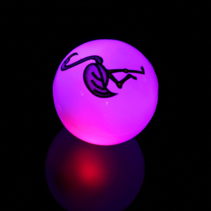 Мяч световой "Фламинго" 5*5 см 