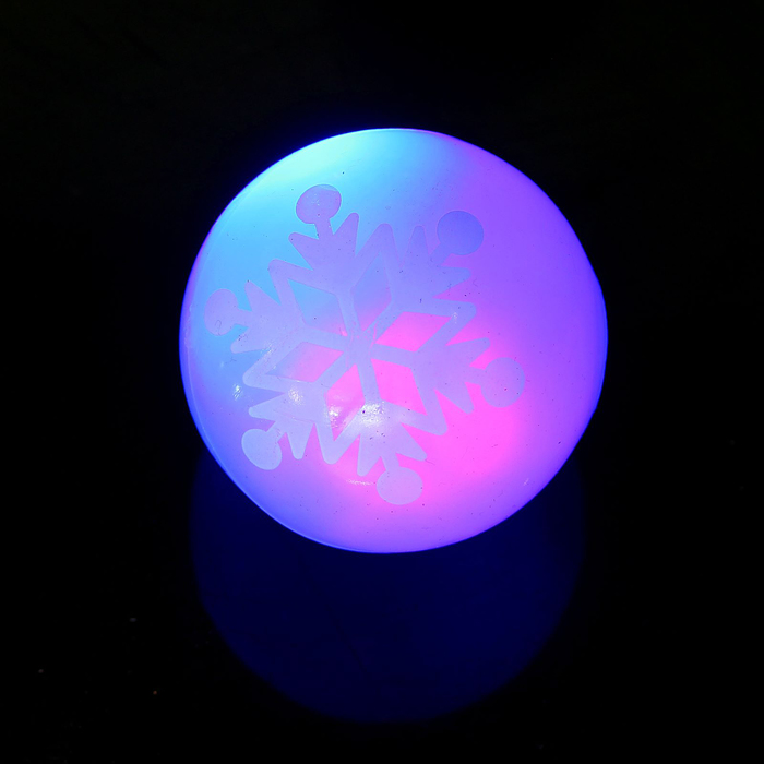 Мяч световой "Снежинки" 5,5 см 
