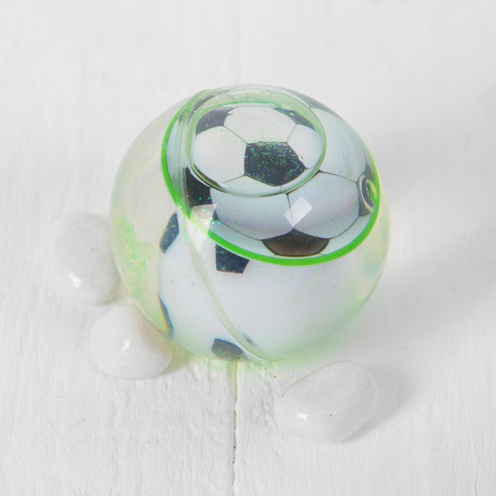 Мяч световой "Футбол" с водой 5,5 см, цвета МИКС 