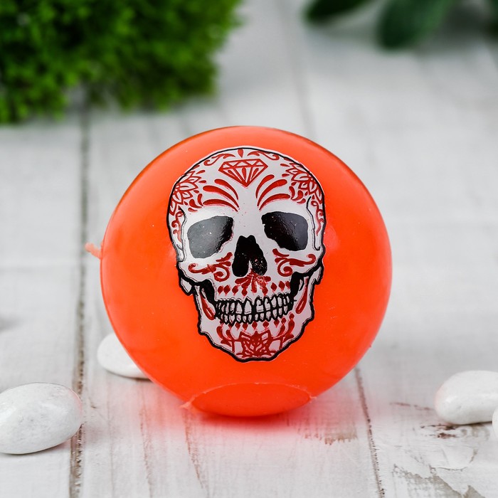 Мяч световой "Череп" 5,5 см, цвета МИКС 