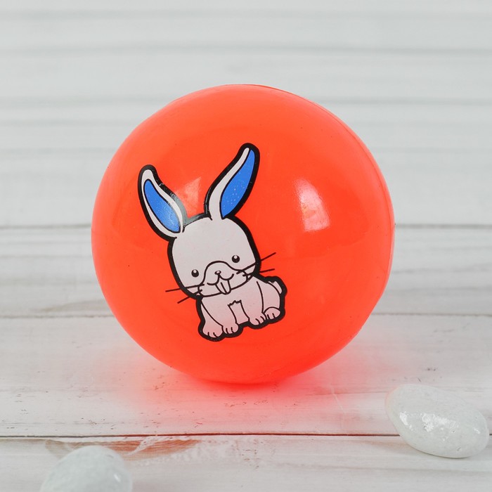Мяч световой "Зайка" 5,5 см, цвета МИКС 