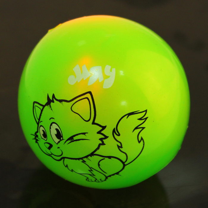 Мяч световой "Котенок Мяу" цвета МИКС 