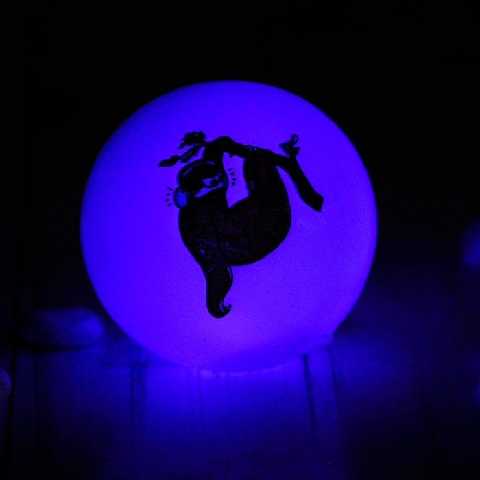 Мяч световой "Ленивец" 5,5 см, виды МИКС 