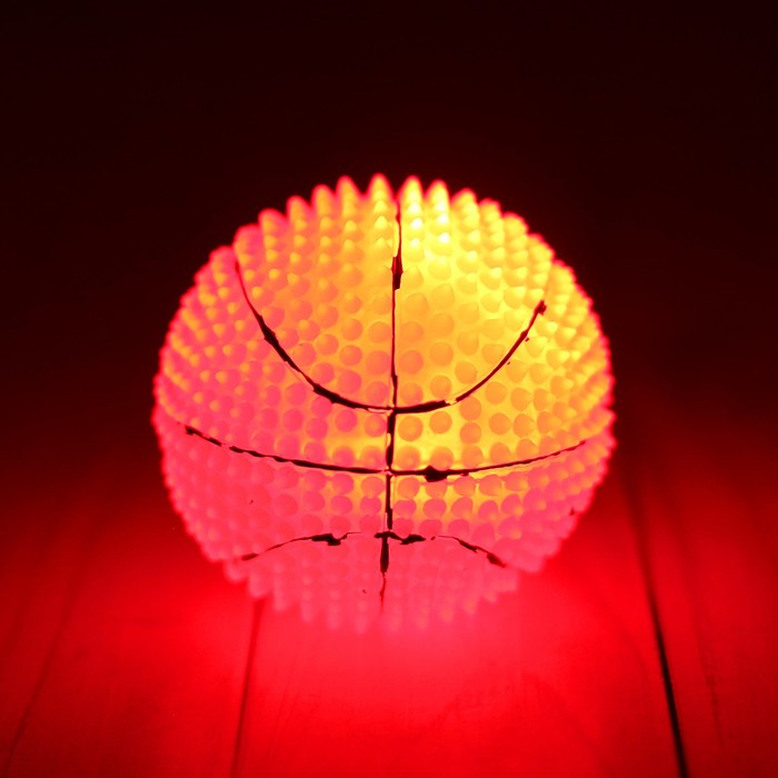 Мяч световой "Баскетбол" 6,5 см, цвета МИКС 