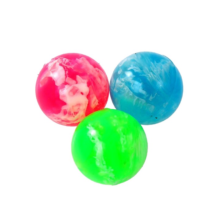 Мяч каучуковый пестрый, цвета МИКС 