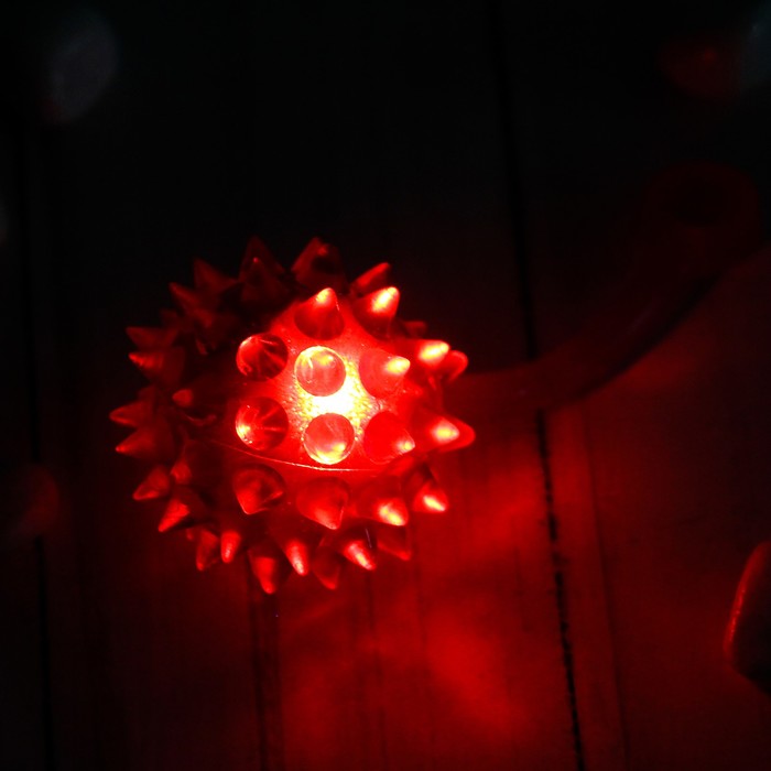 Мяч световой "Ежик" 3,5 см, цвета МИКС 