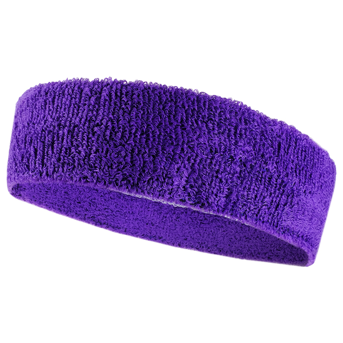 Набор для фитнеса (напульсник-2 шт, повязка на голову), цвет фиолетовый 