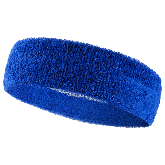 Набор для фитнеса (напульсник-2 шт, повязка на голову), цвет синий 