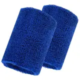 Набор для фитнеса (напульсник-2 шт, повязка на голову), цвет синий  - фото 3