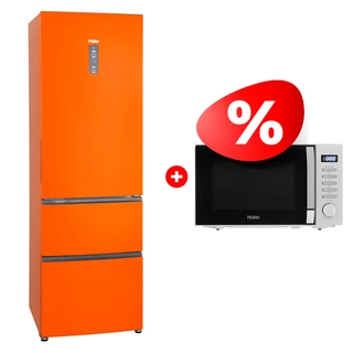 Жиынтық Микроволновая печь Haier HMB-DG208SA TD0045262 + Haier тоңазытқышы A2F635COMV 