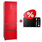 Комплект СВЧ-печь Haier HMB-DM208BA + Холодильник Haier A2F635CRMV 