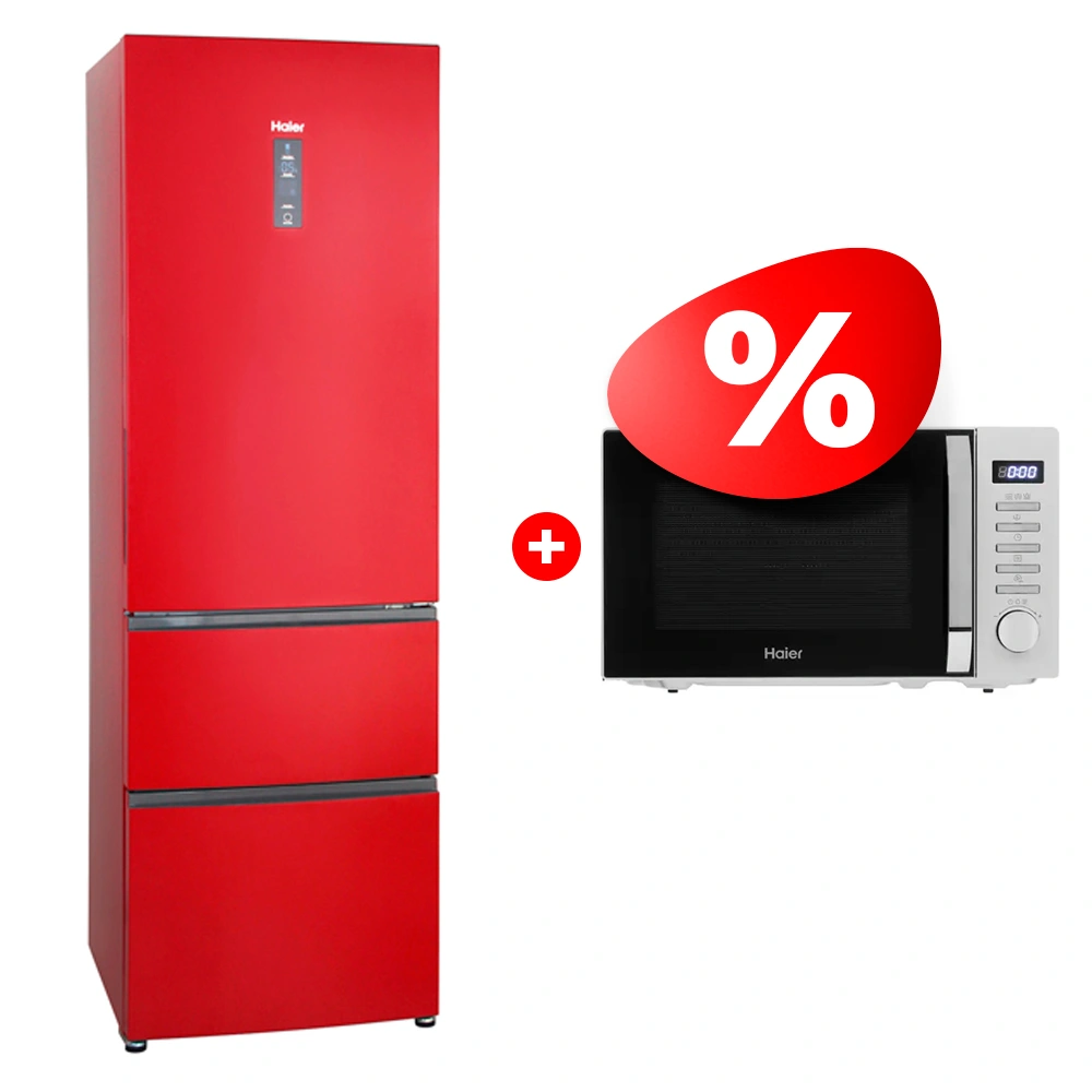 Жиынтық Микроволновая печь Haier HMB-DG208SA TD0045262 + Haier тоңазытқышы A2F635CRMV 