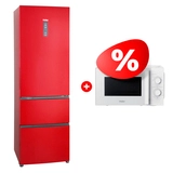 Комплект СВЧ-печь Haier HMB-MM207WA + Холодильник Haier A2F635CRMV 