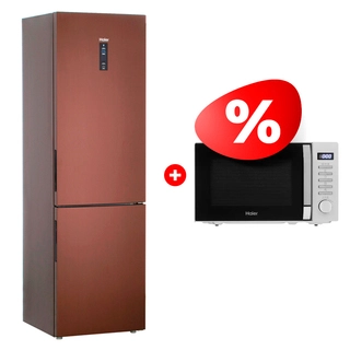 Жиынтық Микроволновая печь Haier HMB-DG208SA TD0045262 + Haier тоңазытқышы C2F737CLBG 
